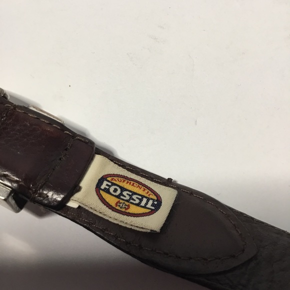 Vintage Men’s Brown Embellished Italian Leather Belt Size 40 - Picture 4 of 8